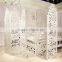 Cherry pattern solid wood room divider waterproof hand install screen