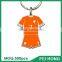 China Supplier advertising sports soccer printed UEFA EURO keychain