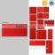 sizes 75x150 red kitchen wall tile, bathroom interior tile, bevel edge ceramic tile brick look