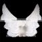 feather halloween angel wings in white and black