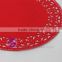 red round felt snowflake christmas placemat
