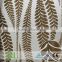 Beautiful leaves pattern nonwoven flocked wallpaper