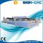 CCD Camera auto feeding system co2 laser cutting machine for cloth applique trademark