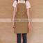 Vintage brown canvas work apron with leather