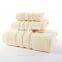 Wholesale 100% cotton 3piece gift plain bath towel suit