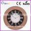 Plastic Rattan Shape 14 Inch 35 cm Vintage Wall Clock