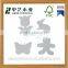 cute wooden laser cutting pine tree christmas ornaments wooden decor