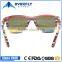 Colorful cheap handmade wood frame Polarized Mirror wooden sunglasses                        
                                                Quality Choice