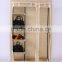 Home furniture Cheap non-woven fabirc folding mobile wardrobe