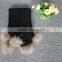 Hot Sale Unique Knitted Long Winter Scarf With Real Raccoon Fur Pompoms