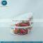 2015 offset printing plastic container for yogurt with private logo with FSSC 22000 certified by GMP standard plant