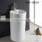 2015 New Design Big Size Ceramic Pedestal Basin Wash Sink Bathroom Column Sink