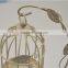 New design leaves bird cage metal candle holder