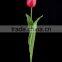 61 cm PVC Real Touch Tulip Spray with 3 Leaves Artificial Flower