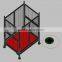 Collapsible wire mesh container