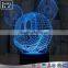Acrylic Colorful LED Glowing Mickey Mouse,Custom LED Night Light