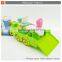 Best quality plastic friction cartoon trailer truck toy with music