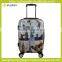 ABS+PC Hard Trolley Luggage with colourful heart printing