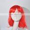 Hot selling Short Red flame wig bangs synthetic wig N256