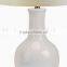 crystal base funky Gourd White Ceramic Table Lamp