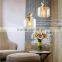 North Europe classic design glass pendant lamp with resin fly bird for home decor simple coffee bar and restaurant