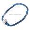 SRB0015 China Jewelry Wholesale Blue Snake Chain Beads on Closer Clasp Bracelet