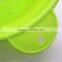 silicone vegetable colanders silicone folding basket strainers