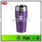 eco friendly 16oz double wall thermal non-spill stainless steel travel mug