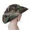 Fishing Hiking Boonie Snap Brim Military Bucket Sun Hat Cap Woodland Camo