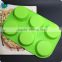 CTBED115 6 Hole Cylinders Handmade Soap Mould Green Color