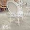 Luxury White Wood Louis XV Chair