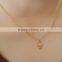 Gold Skull With Lovely Heart Eyes Necklace Simple Handmade Jewelry Everyday Bridal Jewelry Bridesmaid Gift Best Friend Gift