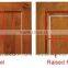 mahogany solid wooden door with tempered beveled glass