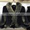 new arrival knitted natural mink fur shawl for women