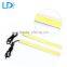 Hot sale 17cm cob led daytime running light with silver metal cover DRL