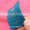 Delicate 3D effect cloth/felt silicone rubber patch for bags