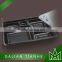 Black plastic microwave food container