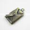13*18MM vintage bronze brass love envelope photo locket,antiqued locket 1191024