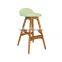 2016 Wholesale Furniture Modern Wooden Erik Erik Buch Solid Wood Bar Stool High Chair Leather Seat