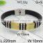 Fashion new gold black men bracelet 2016