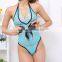 manufactory Blue Women floral lace sexy teddy lingerie