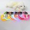 Magnetic bright colors dog collars with colorful LED lights
