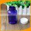 Empty Pill Plastic Bottles Cobalt Blue with Children Resistant Cap