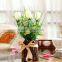 New design wedding decorative silk flowers artificial potted tulips