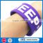 High quality cheap silicone rubber snap bracelets