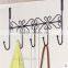 PN Decorative Over the Door 5 Hook Rack Organizer / Hanger Clothes at Office/Home Door Hanger