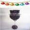 Elegant Ornate Mosaic Votive Candlestick Colored Purple Vintage Wedding Souvenir China