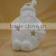 High white porcelain christmas figurine with LED light for decoration