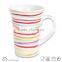 14oz white custom printed new bone china mugs