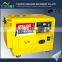 5KW silent diesel generator with 186FA engine,air cooled,small genset for homeuse